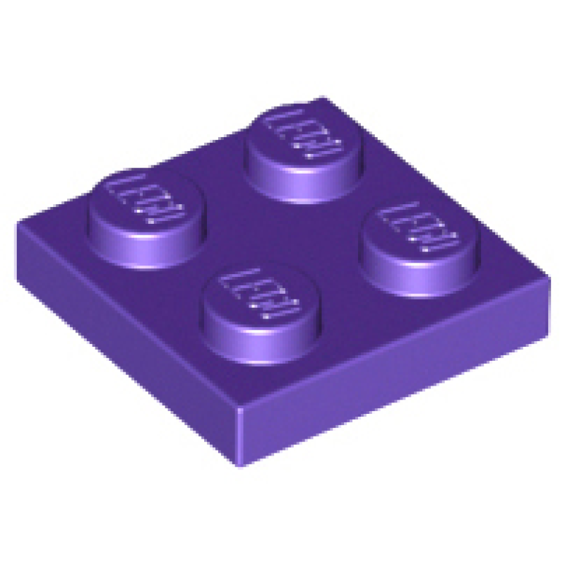 Plaat 2x2 Dark Purple